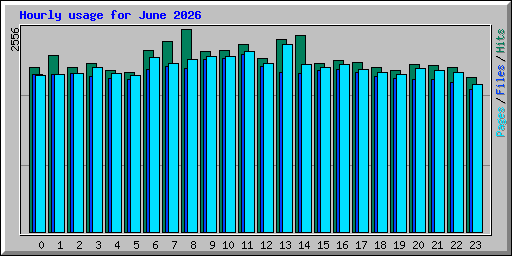 Hourly usage for June 2026